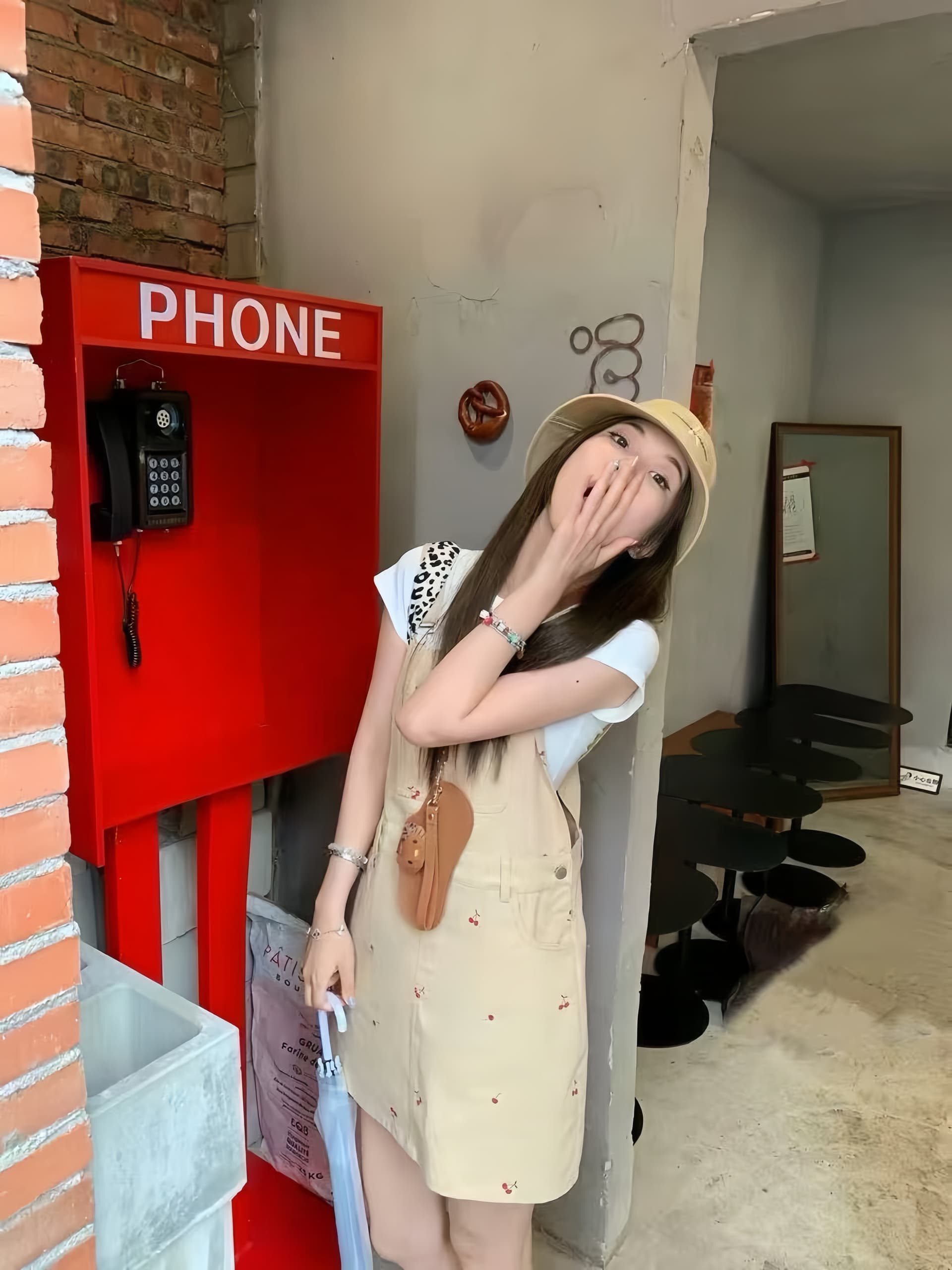 다용도 ins 트렌디 출퇴근 캐주얼 데님 멜빵 스커트 여성 봄 여름 새로운 루즈핏 달콤한 차가운 다용도 멜빵 데님 스커트 상세 이미지 7