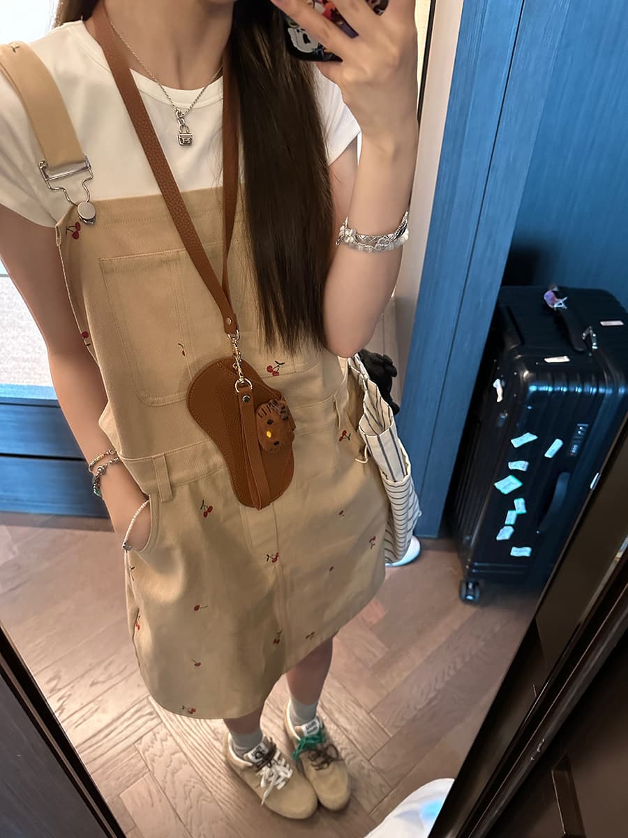 다용도 ins 트렌디 출퇴근 캐주얼 데님 멜빵 스커트 여성 봄 여름 새로운 루즈핏 달콤한 차가운 다용도 멜빵 데님 스커트 상세 이미지 17