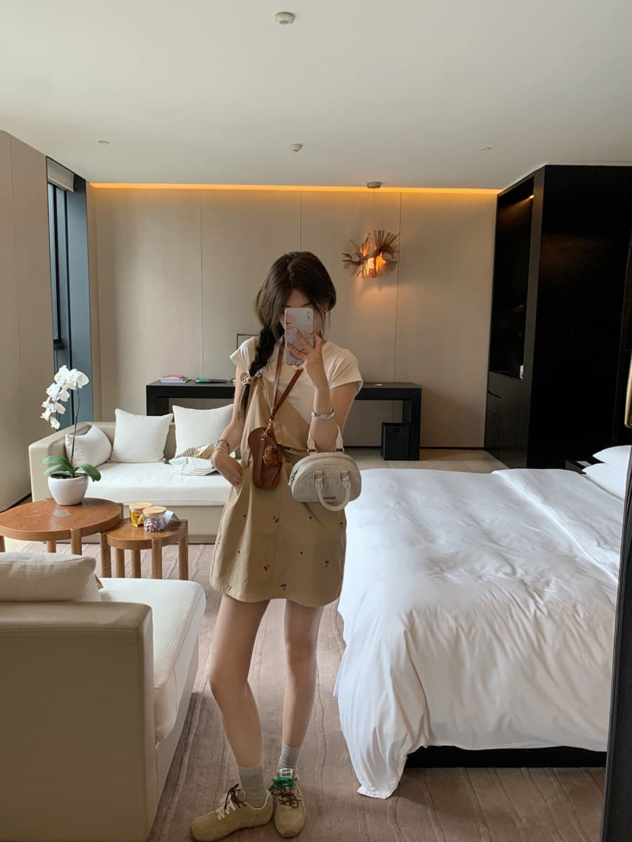 다용도 ins 트렌디 출퇴근 캐주얼 데님 멜빵 스커트 여성 봄 여름 새로운 루즈핏 달콤한 차가운 다용도 멜빵 데님 스커트 상세 이미지 20