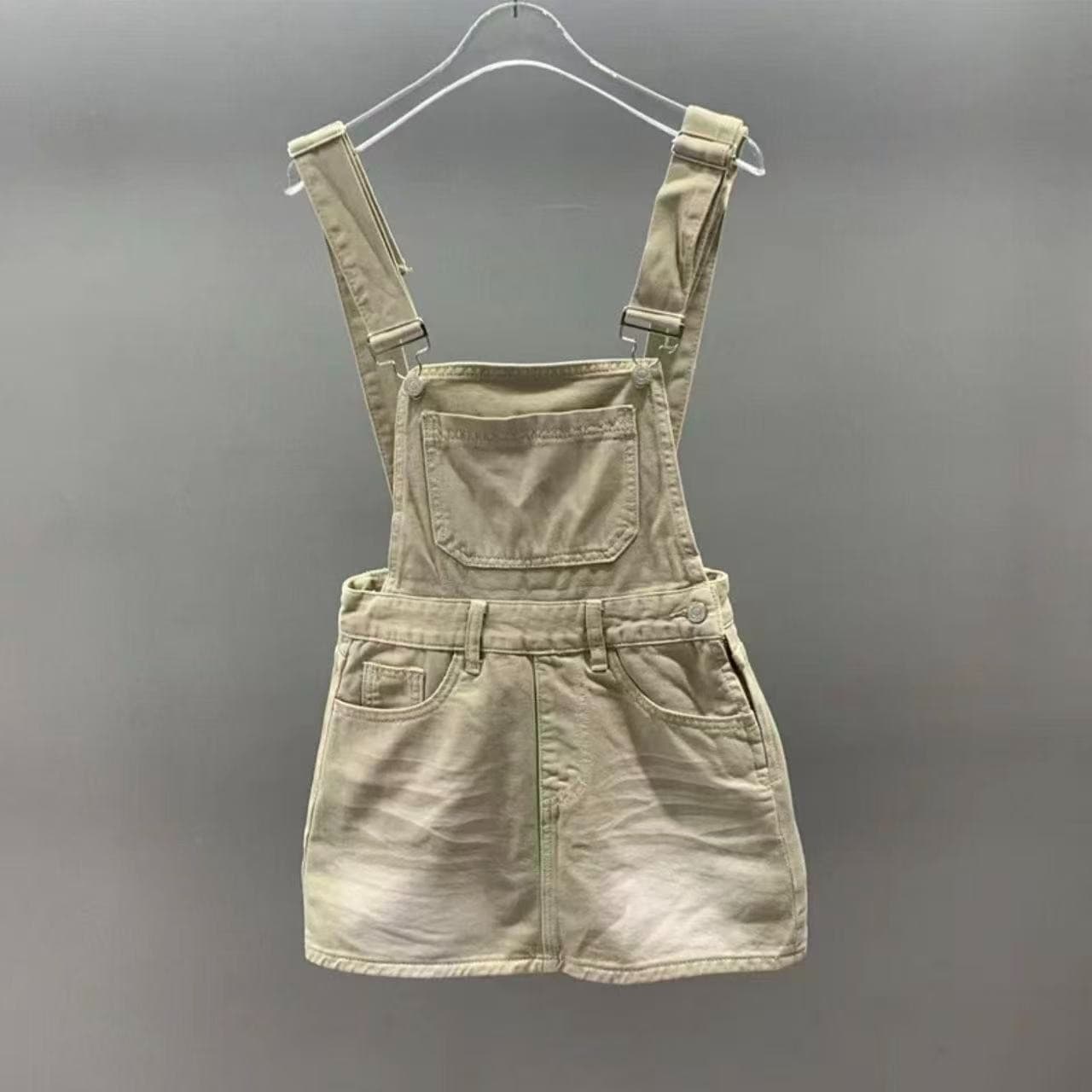 학원 스타일 ins 데님 멜빵 장난기 넘치는 민소매 여성 드레스 여름 가을 연령 감소 품격 슬림해 보이는 다용도 한 마디 미니 스커트 상세 이미지 7