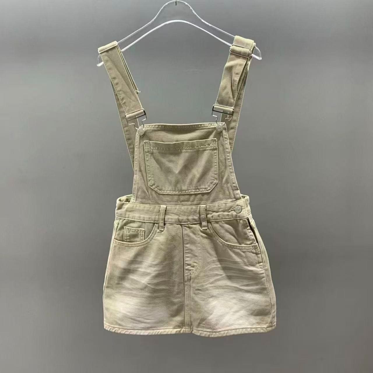 학원 스타일 ins 데님 멜빵 장난기 넘치는 민소매 여성 드레스 여름 가을 연령 감소 품격 슬림해 보이는 다용도 한 마디 미니 스커트 상세 이미지 8