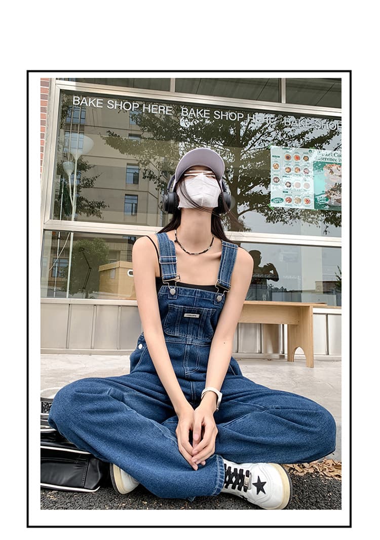 트렌드 출퇴근 데님 멜빵 바지 여성 봄 여름 새로운 디스플레이 높음 ins 바람 캐주얼 데님 멜빵 바지 트렌디 상세 이미지 6