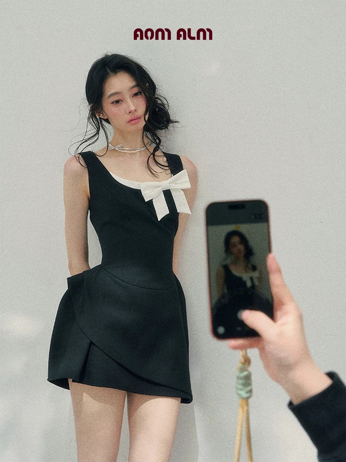 3 월 3 신제품 88 접기 aomalm 덜 또한 눈 그녀 ~ 중 달콤한 의미 싱크대 페이크 레이어드 여성 드레스 봄