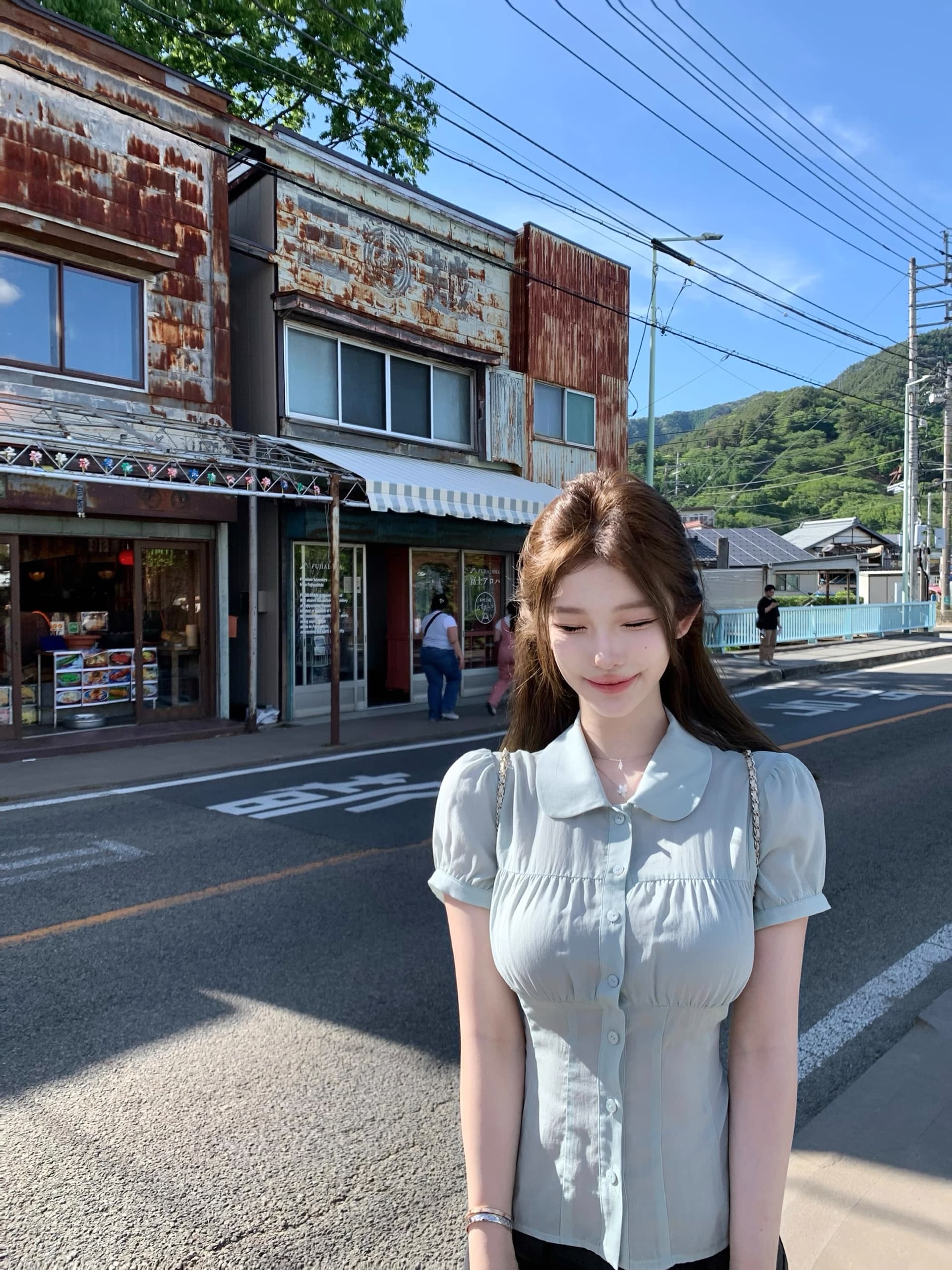 05 26 jmshop 박하 남자 웨이브 100 라이 경기 서울 주간 실크 베이비 칼라 셔츠 맨위 허리 수축 슬림해 보이는 상세 이미지 2