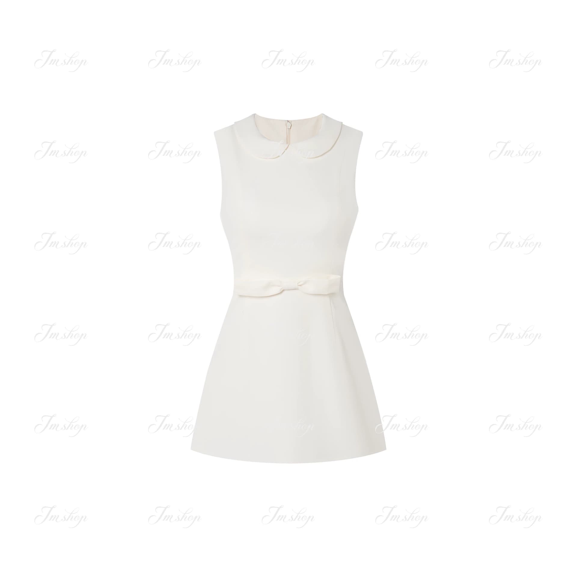 05 26 jmshop 윈저 미스 tr 사선 무늬 웨스트 로드 중 베이비 칼라 드레스 한 마디 민소매 조끼 스커트 상세 이미지 6