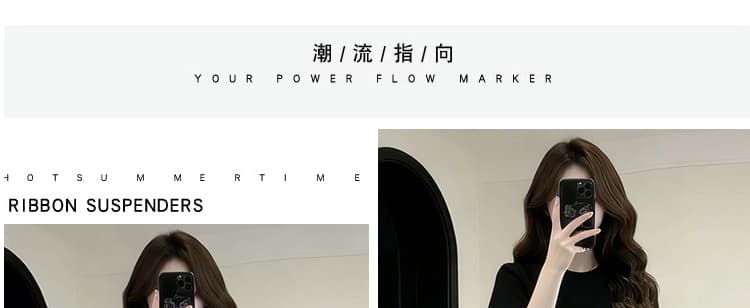 지금 지금 여름 새로운 느긋한 바람 품격 긍정적 인 어깨 반팔 패치워크 레이스 랩스커트팬츠 와이드 레그 팬츠 투피스 세트 상세 이미지 4
