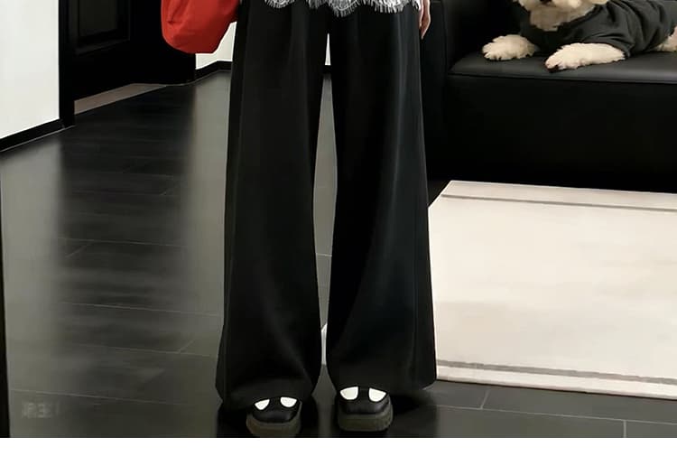지금 지금 여름 새로운 느긋한 바람 품격 긍정적 인 어깨 반팔 패치워크 레이스 랩스커트팬츠 와이드 레그 팬츠 투피스 세트 상세 이미지 37