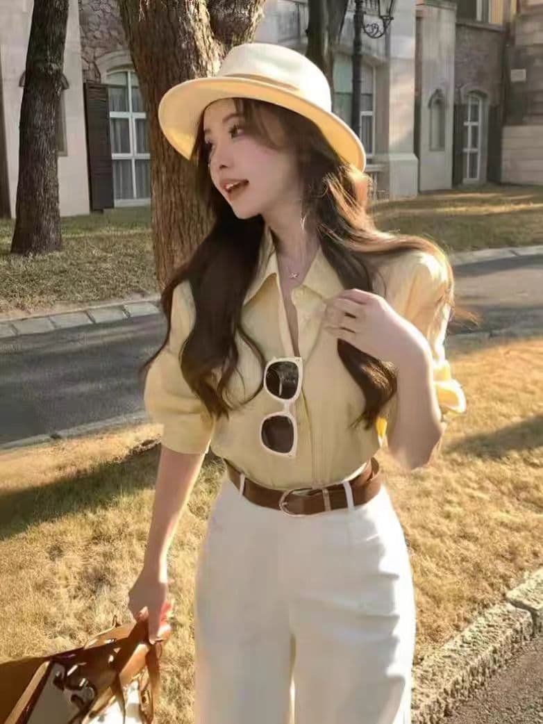 톰 글 래 원인 파란색 셔츠 셔츠 여자 2026 년 가을 새로운 출퇴근 착용 가져 가라. 한 부서 chci Chic 맨위 상세 이미지 6