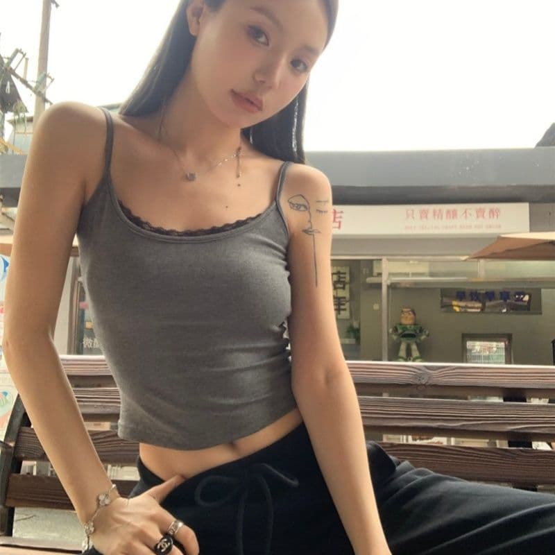 모달 원단 260 그램 슬립 외출용 슬림해 보이는 핫걸 맨위 이미지 3