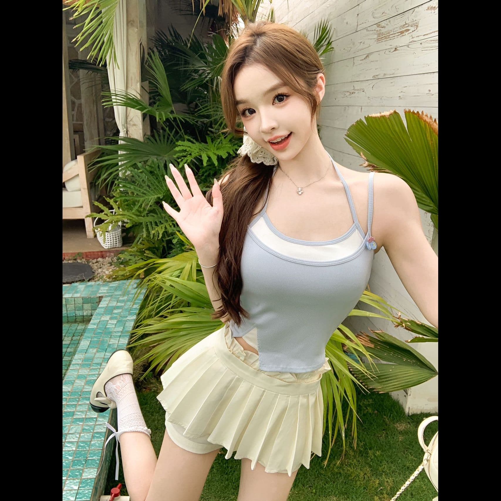 벨트 가슴 패드 40 사람들 면 260 그램 휴가 도파민 조끼 슬립 인사이드 가져 가라. 외출용 몸매 가꾸기 행침 목 이미지 3