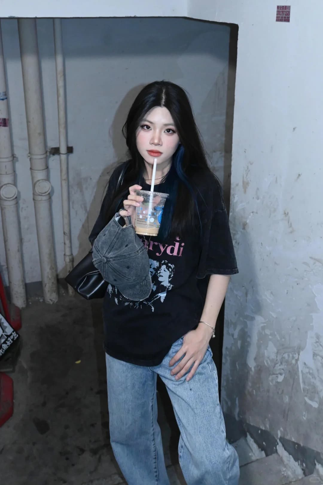 레트로 티셔츠 여성 여름 작은 대중 디자인 센스 마 오래된 프린트 상세 이미지 4