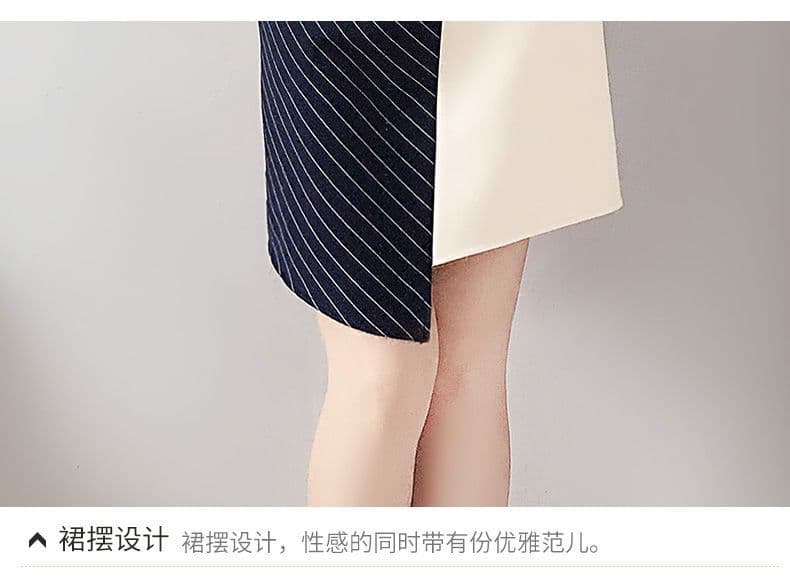 2026 여름 새로운 불규칙 반팔 여성 드레스 패션 연령 감소 빅 사이즈 여성 의류 품격 허리 수축 중간 길이 스커트 상세 이미지 18