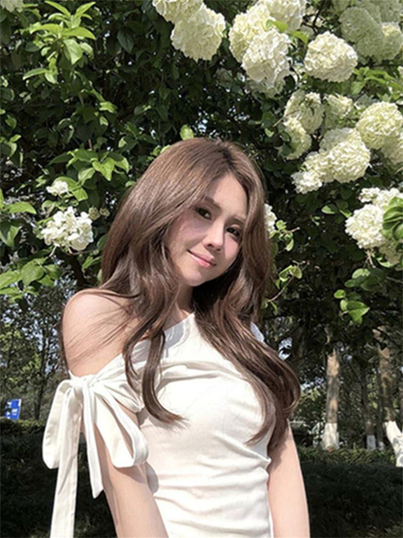 사람들 면 하나 의류 기타 착용 나비 매듭 스트랩 핫걸 비스듬한 어깨 반팔 티셔츠 여성 여름 상세 이미지 19