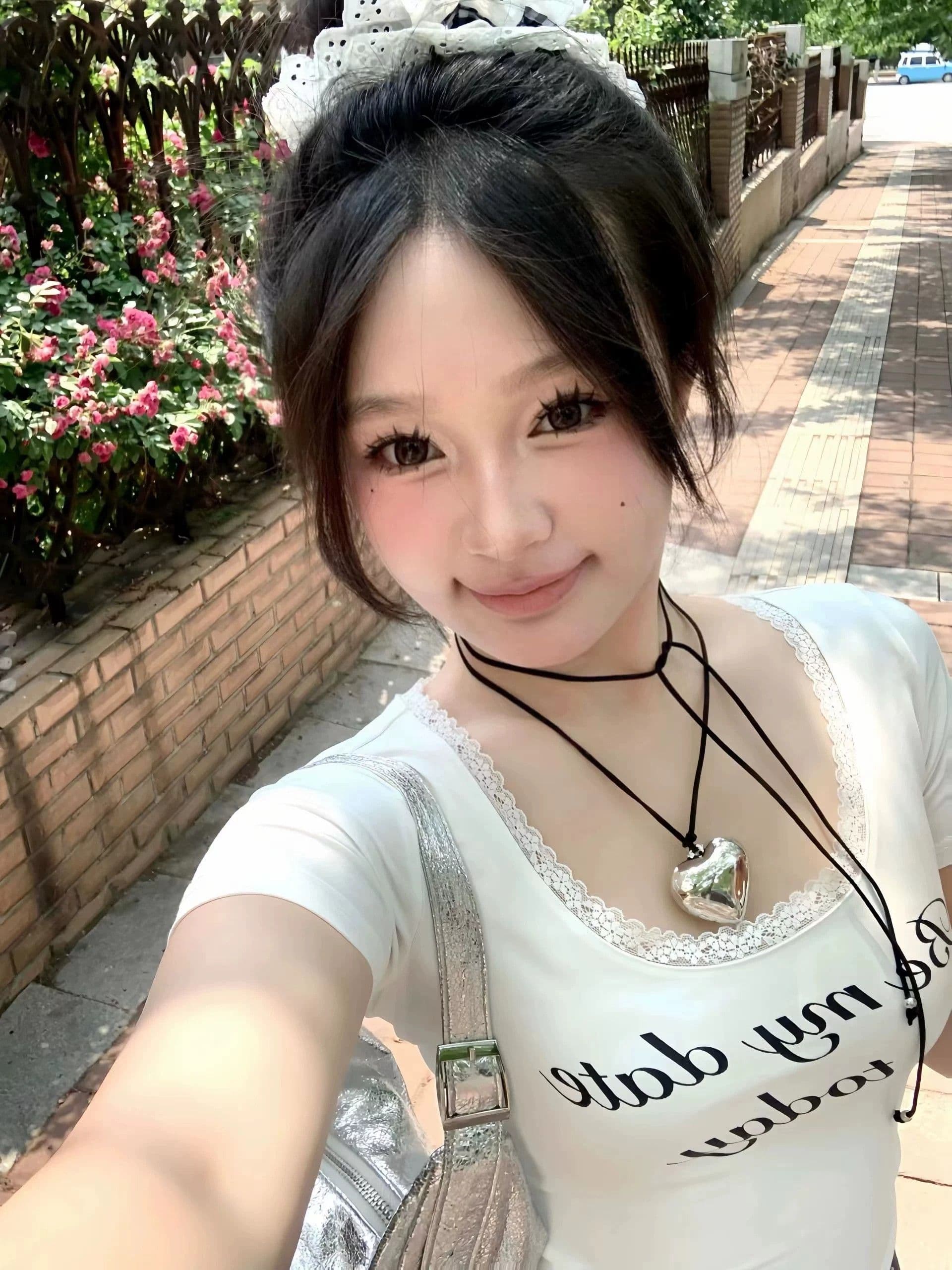 반팔 티셔츠 여성 여름 디자인 센스 핫걸 몸매 가꾸기 쇼트 스타일 맨위 상세 이미지 6