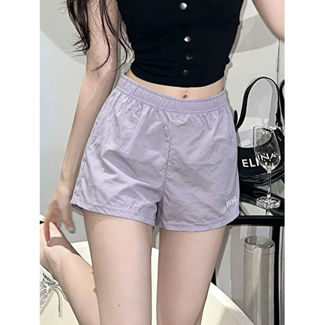 아메리칸 운동 캐주얼 반바지 여성 여름 새로운 빅 사이즈 루즈핏 슬림해 보이는 캐주얼 바지 이미지 2