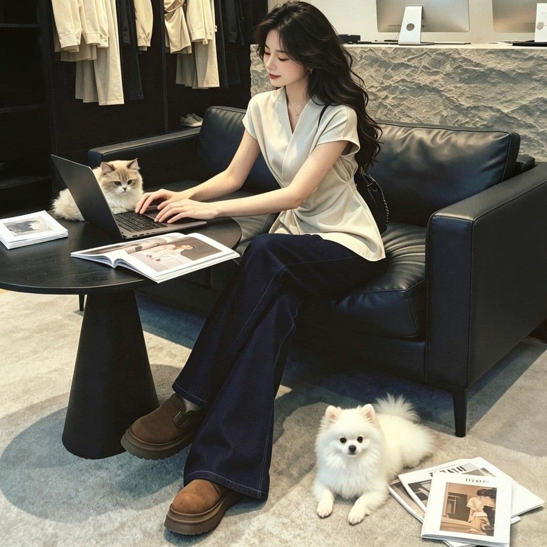 평직 공단 여름 몸매 가꾸기 슬림해 보이는 한국 스타일 출퇴근 패션 다용도 V넥 반팔 셔츠 맨위 상세 이미지 4