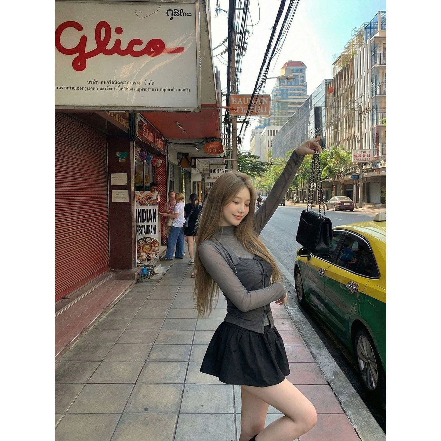 사람들 면 레이스 핫걸 바람 회색 인사이드 가져 가라. 기본 셔츠 여성 몸매 가꾸기 캐미솔 맨위 두 조각 이미지 3