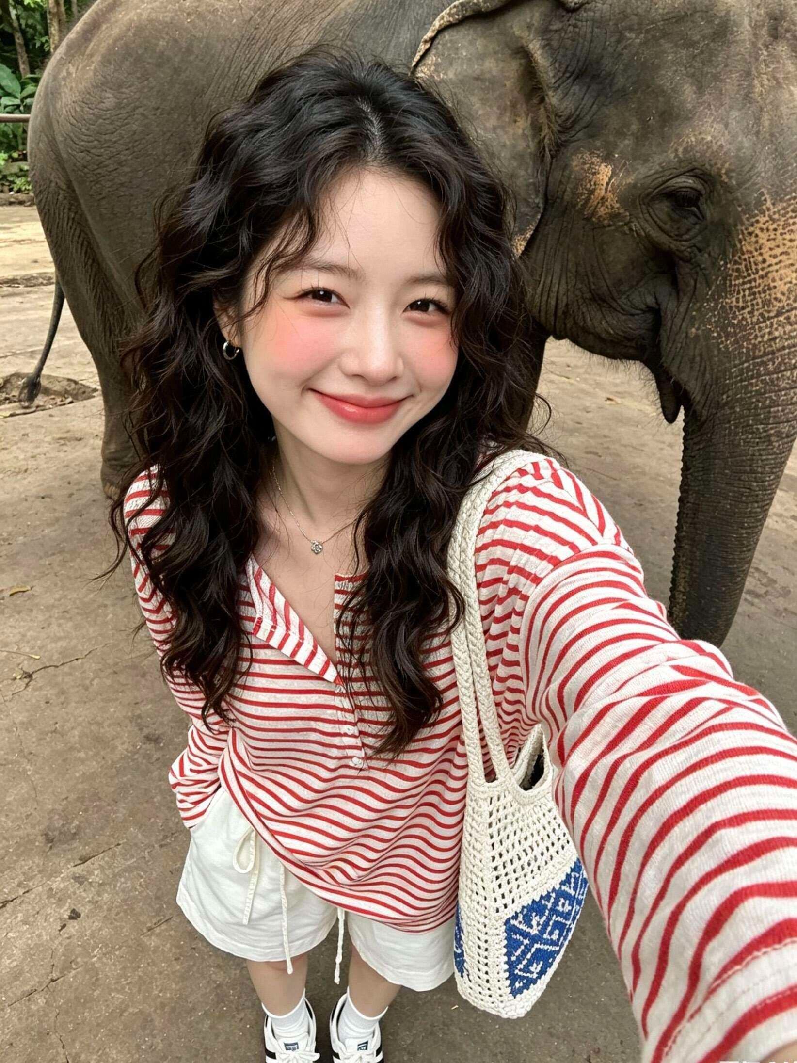 원본 품질 느긋한 스트라이프 긴팔 티셔츠 여성 여름 가을 품격 다용도 루즈핏 작은 대중 자외선 차단 맨위 상세 이미지 4