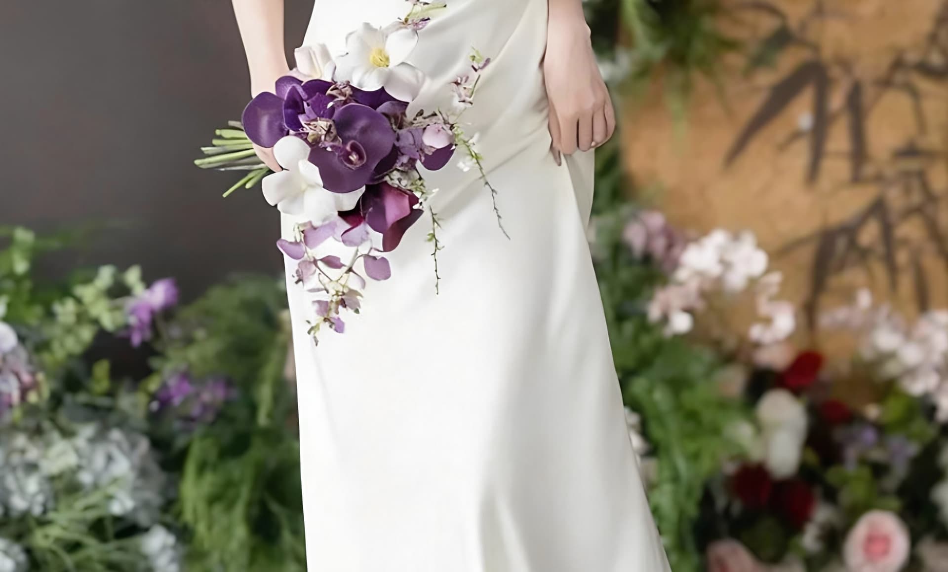 프랑스식 사회자 비스듬한 어깨 오프숄더 화이트 예복 생일 연례 회의 참여 드레스 아침 로브 라이센스 샤오 바이 치마 상세 이미지 12