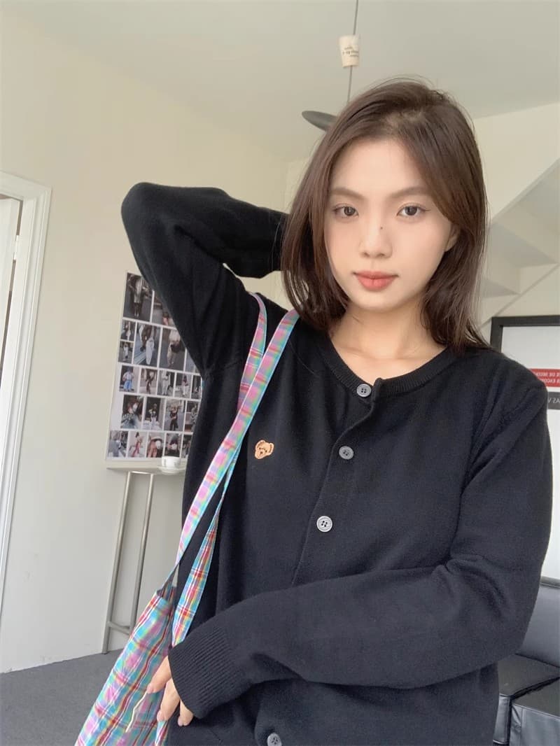 회색 니트 오픈 가디건 여성 코트 2026 새로운 가을 겨울 외출용 스웨터 외부 가져 가라. 이른 가을 착용 가져 가라. 고급 센스 맨위 상세 이미지 33