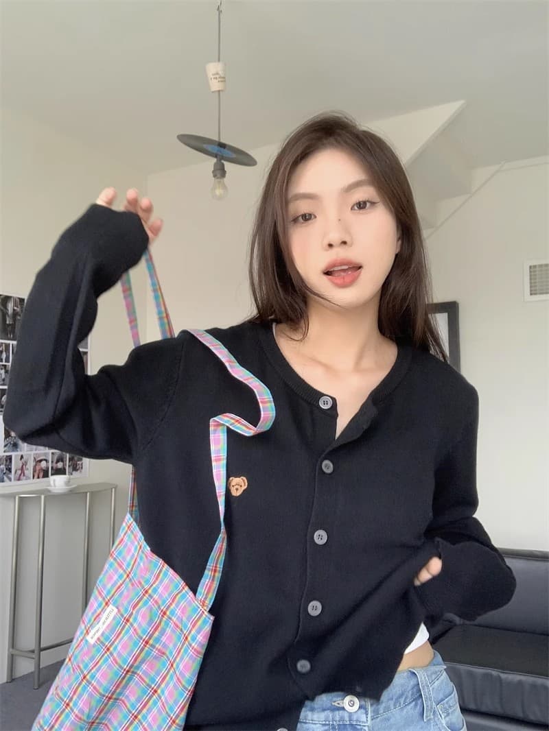 회색 니트 오픈 가디건 여성 코트 2026 새로운 가을 겨울 외출용 스웨터 외부 가져 가라. 이른 가을 착용 가져 가라. 고급 센스 맨위 상세 이미지 34