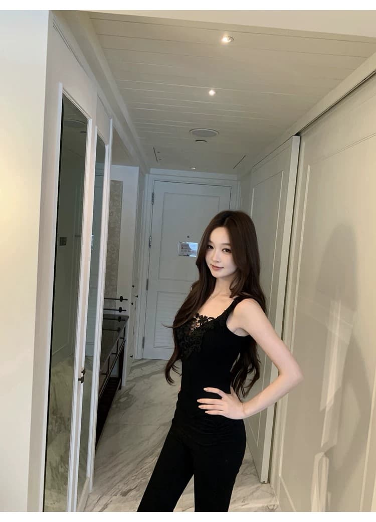 gyokuu 섹시함 레이스 2026ss 레이스 니트 캐미솔 상세 이미지 21