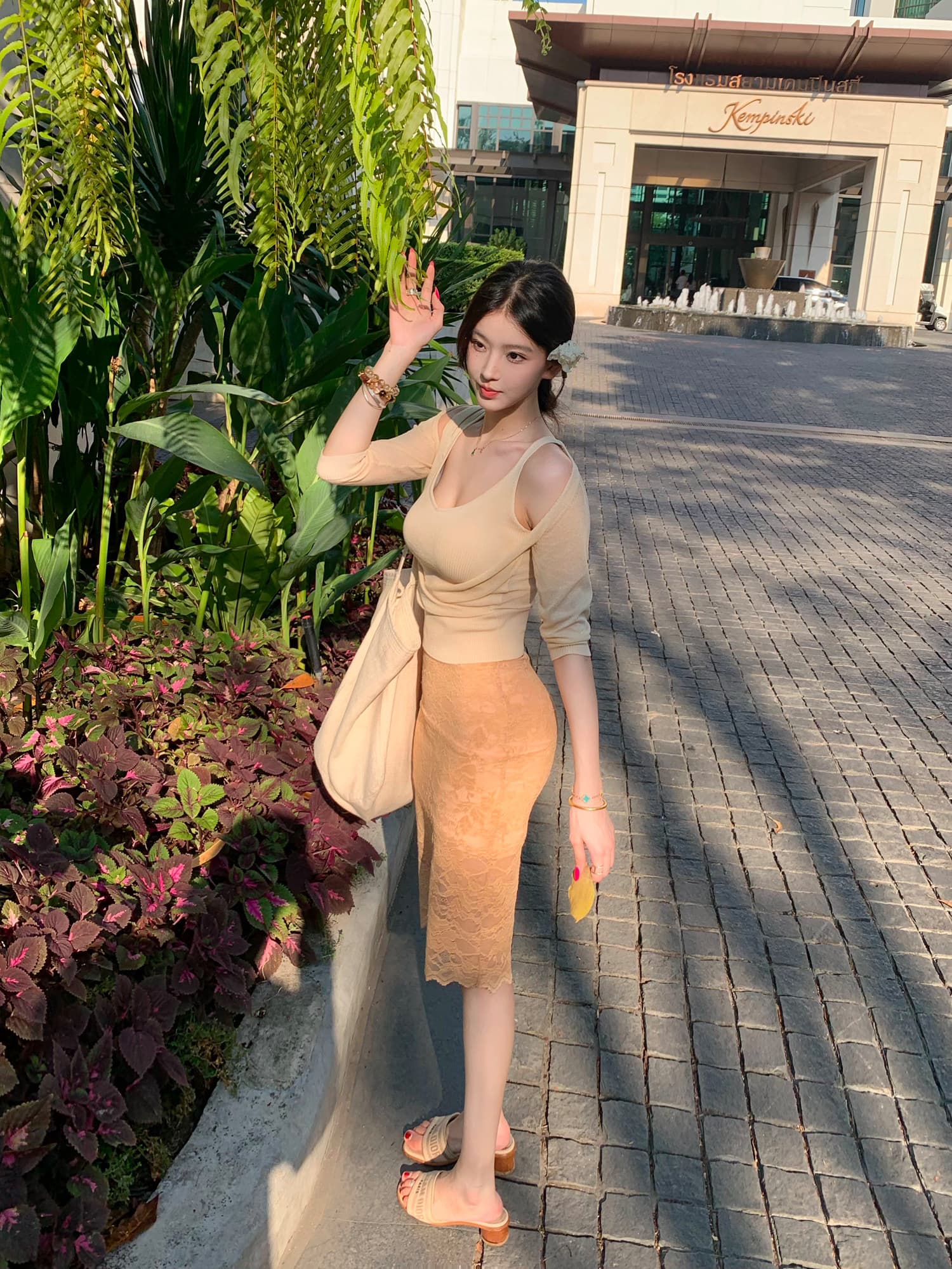 farte shop 햇빛 맛 마이크로 ~을 통해 슬립 흔들다 칼라 페이크 레이어드 털 짠 셔츠 여성 봄 여름 허리 수축 맨위 이미지 5