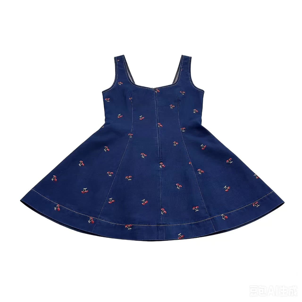 국경 간 전기 사업 AliExpress 그리스어 톤 대외 무역 자수 데님 드레스 상세 이미지 6