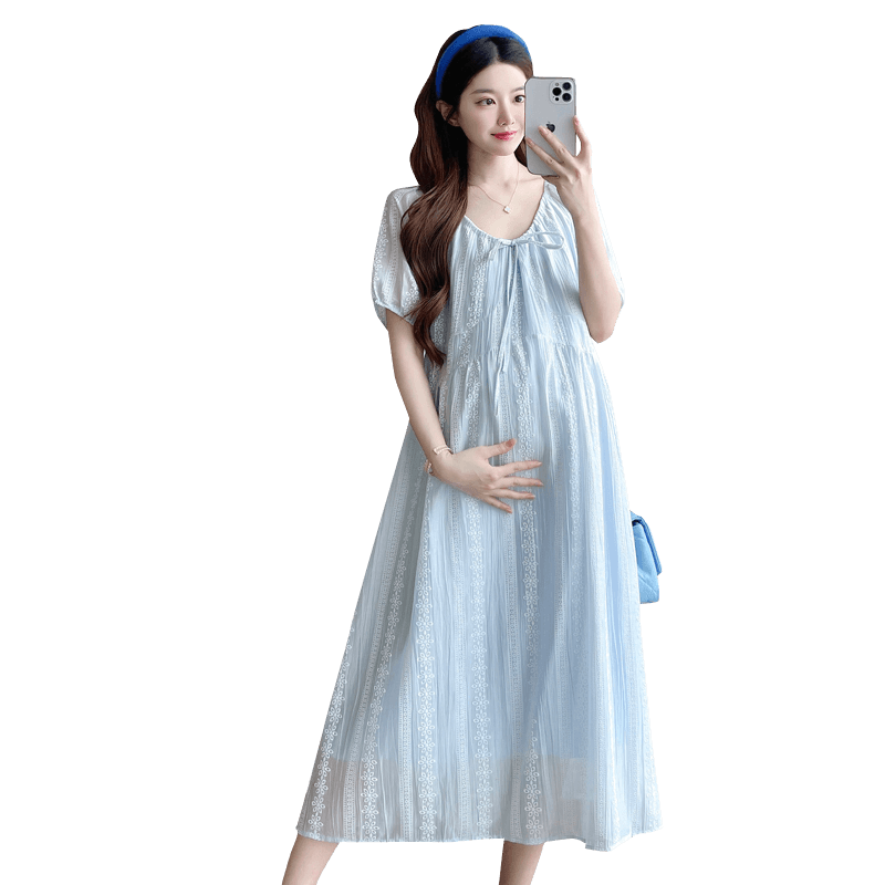 실사 xian 여름 새로운 품격 3d 3 차원 프린트 우아함 패션 다용도 반팔 드레스 이미지 6