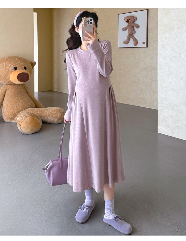 실사 지금 가을 새로운 한 부서 다용도 출퇴근 디스플레이 농땡이 부리다 임산부 드레스 상세 이미지 14