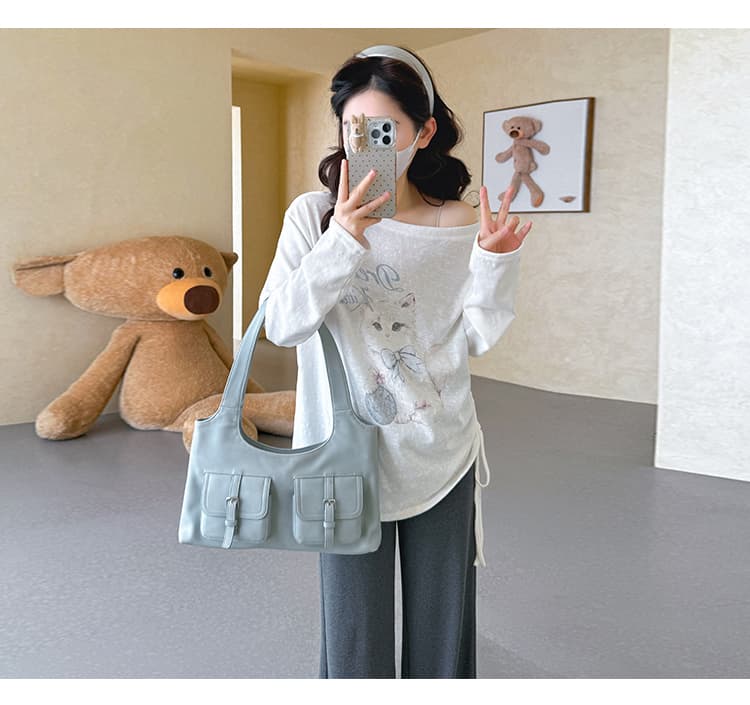 지금 실사 봄 새로운 한국 스타일 새로운 프린트 루즈핏 펌프 로프 스트랩 임산부 세트 투피스 세트 상세 이미지 36