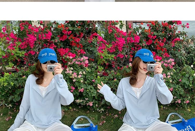 지금 가을 새로운 한 부서 패치워크 페이크 레이어드 루즈핏 캐주얼 맨위 스트레이트 팬츠 임산부 세트 상세 이미지 38
