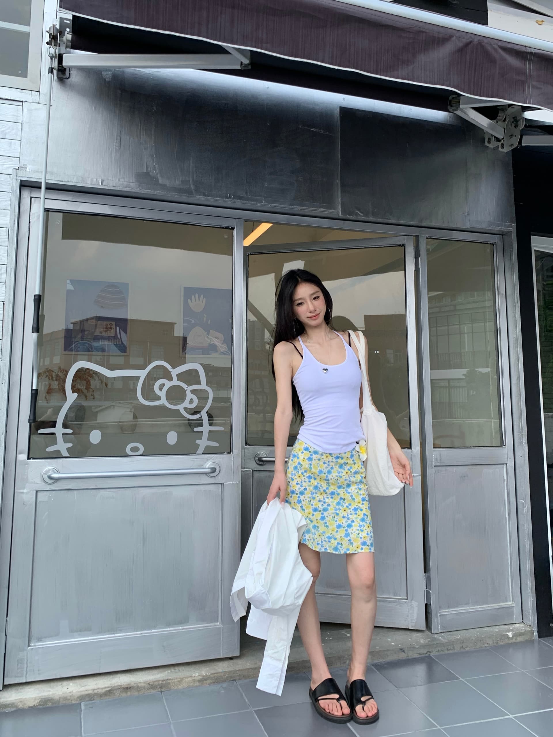 실사 정가 한 마디 반신 스커트 여름 타이트 스커트 치마 한 부서 로우 웨이스트 인어 꼬리 스커트 꽃무늬 미니 스커트