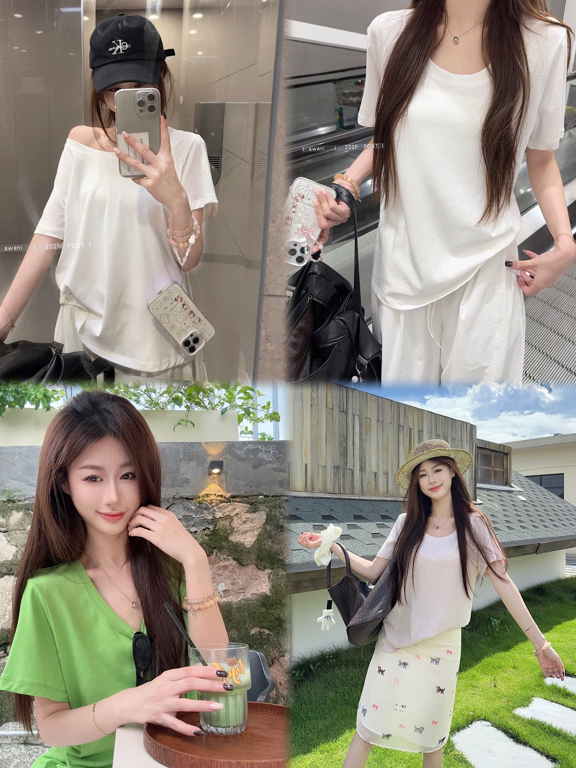 실사 정가 도파민 여름 독점적 인 대 라운드 넥 마 센스 눈꽃 질감 루즈핏 반팔 티셔츠 맨위