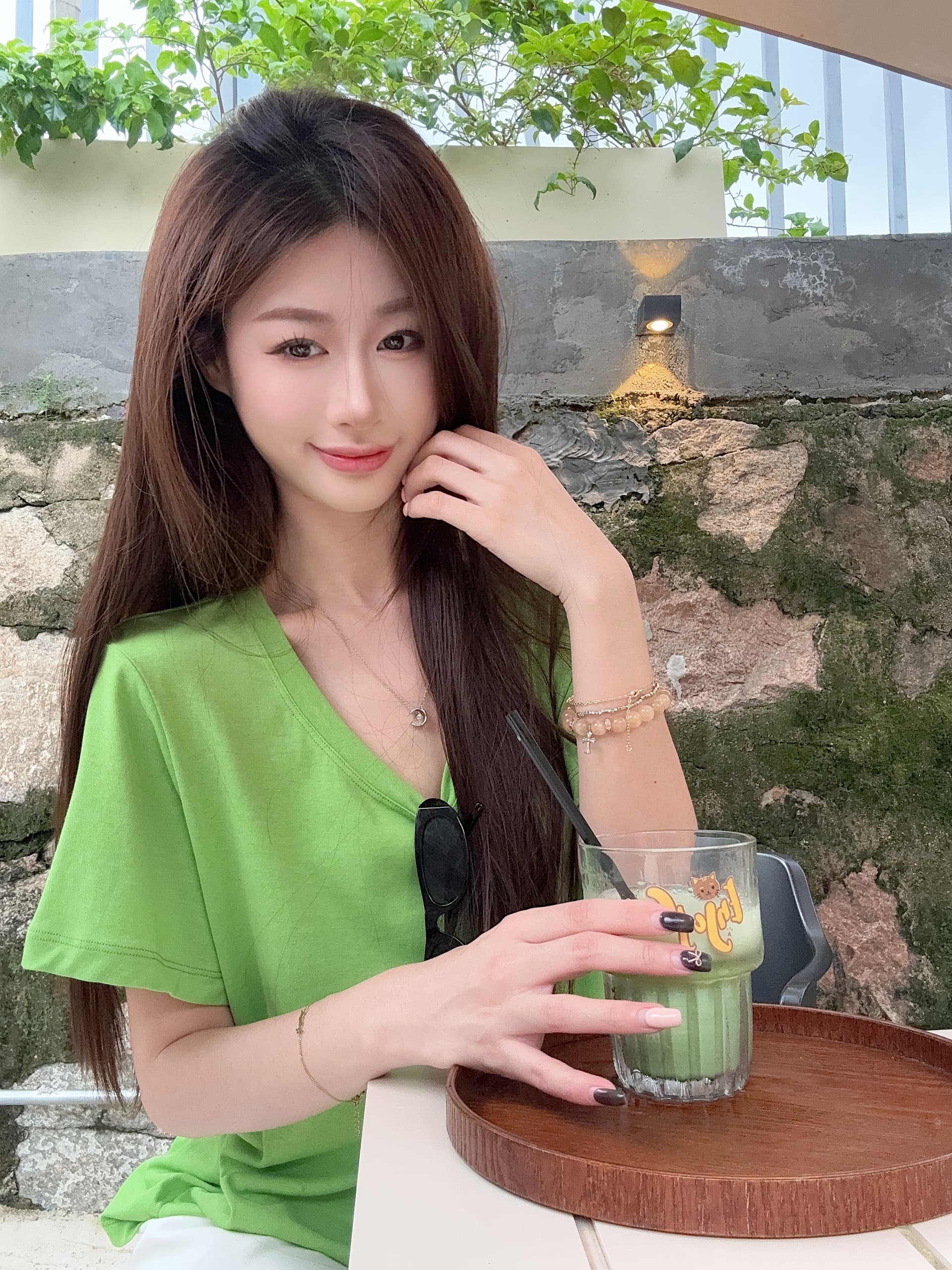 실사 정가 도파민 여름 독점적 인 대 라운드 넥 마 센스 눈꽃 질감 루즈핏 반팔 티셔츠 맨위 상세 이미지 4