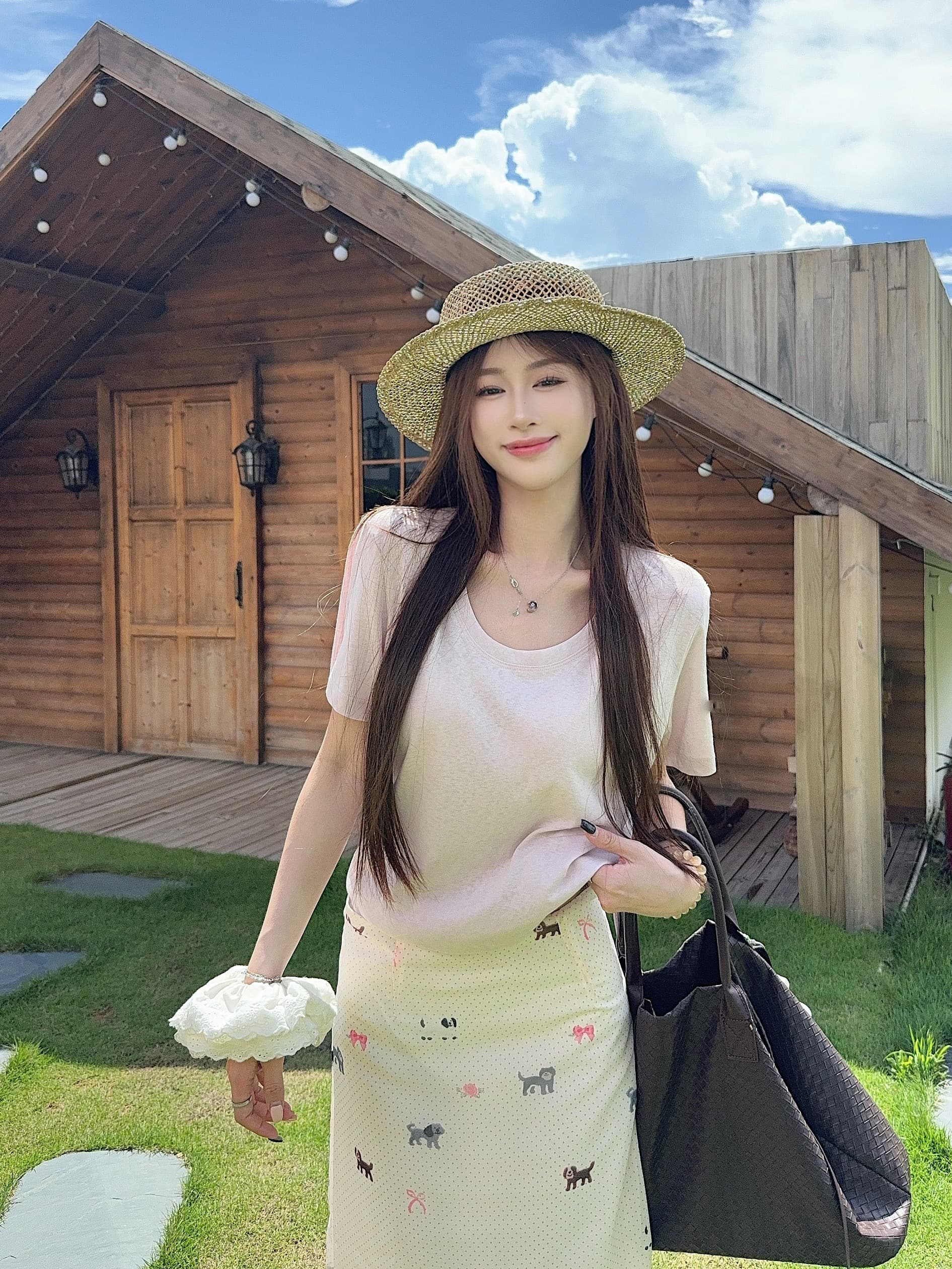 실사 정가 도파민 여름 독점적 인 대 라운드 넥 마 센스 눈꽃 질감 루즈핏 반팔 티셔츠 맨위 상세 이미지 21