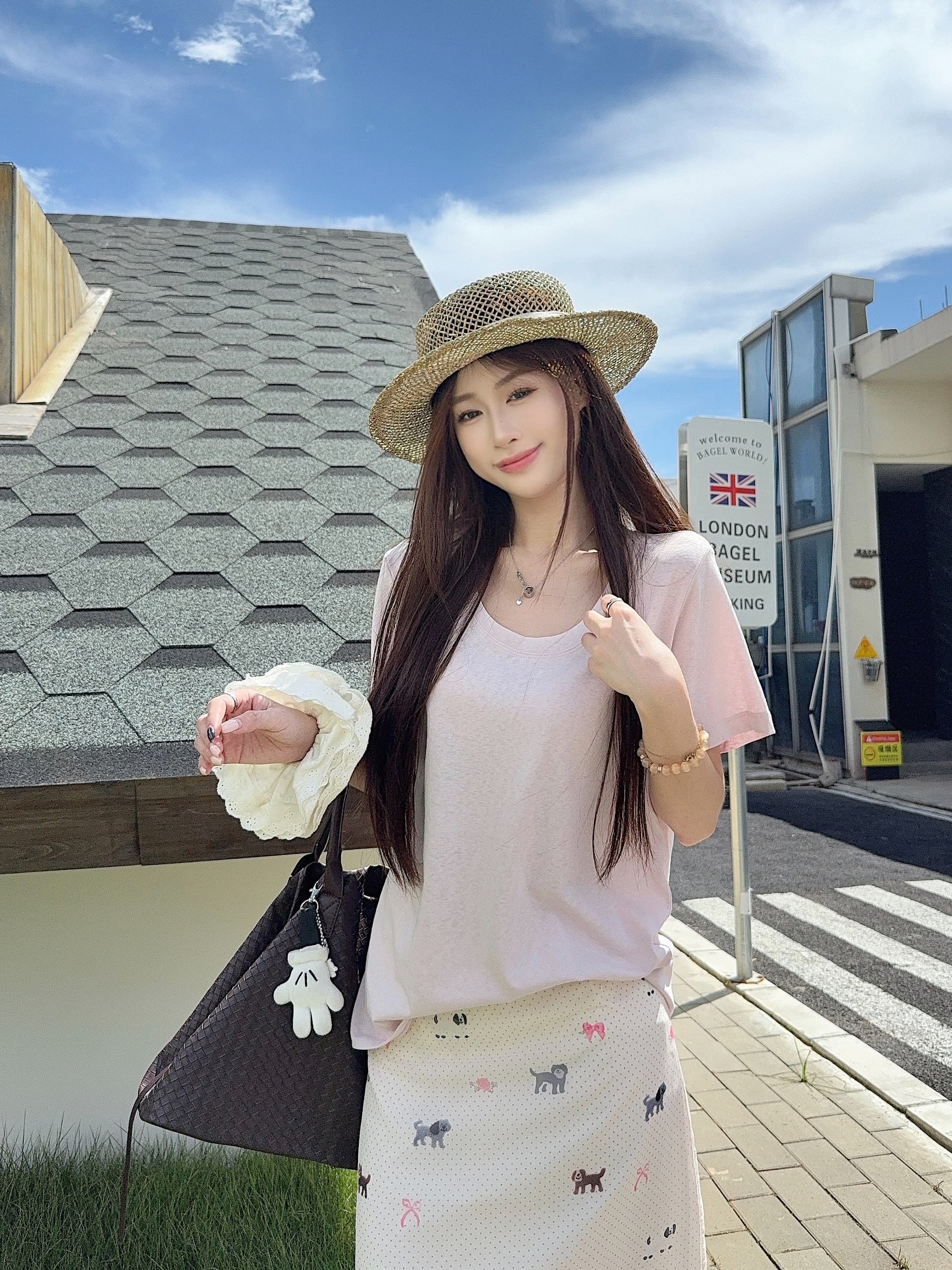 실사 정가 도파민 여름 독점적 인 대 라운드 넥 마 센스 눈꽃 질감 루즈핏 반팔 티셔츠 맨위 상세 이미지 23