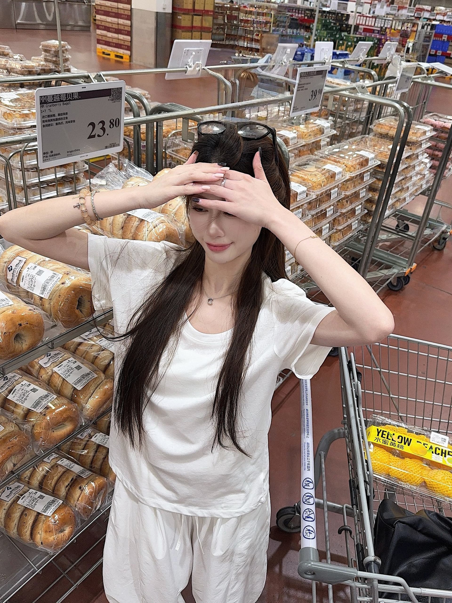 실사 정가 도파민 여름 독점적 인 대 라운드 넥 마 센스 눈꽃 질감 루즈핏 반팔 티셔츠 맨위 상세 이미지 35