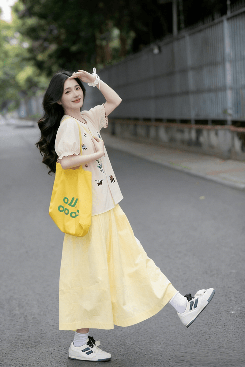 자수 꽃무늬 여성 셔츠 초여름 새로운 착용 가져 가라. 프랑스식 반팔 작은 키 쇼트 스타일 고유 한 슈퍼 잘 생긴 ~ 중 맨위 이미지 3