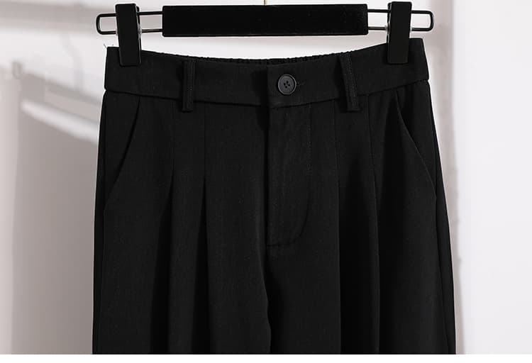 하이웨이스트 정장 바지 여성 26 가을 새로운 루즈핏 조거 워크웨어 팬츠 빅 사이즈 캐주얼 작은 발 바지 9 포인트 하렘 바지 상세 이미지 28