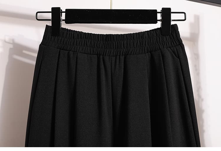 회색 좁은 에디션 정장 와이드 레깅스 바지 2026 가을 새로운 하이웨이스트 9 포인트 캐주얼 바지 패션 빅 사이즈 하렘 바지 상세 이미지 27