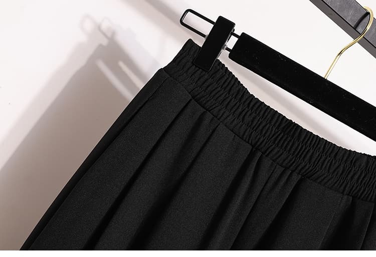 회색 좁은 에디션 정장 와이드 레깅스 바지 2026 가을 새로운 하이웨이스트 9 포인트 캐주얼 바지 패션 빅 사이즈 하렘 바지 상세 이미지 28