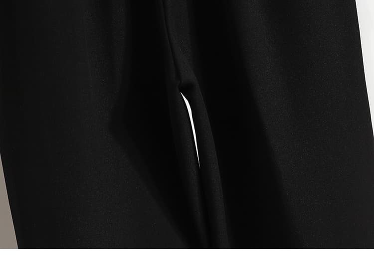 회색 정장 바지 여성 2026 가을 새로운 바지 스트레이트 작은 키 도루 센스 슬랙스 빅 사이즈 9 포인트 담배 파이프 바지 상세 이미지 31
