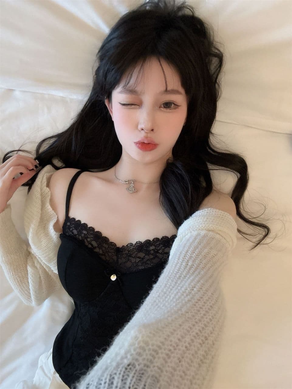 여름 새로운 순수한 욕망 바람 레이스 레이스 패치워크 캐미솔 몸매 가꾸기 원피스 벨트 가슴 패드 여성 상세 이미지 12
