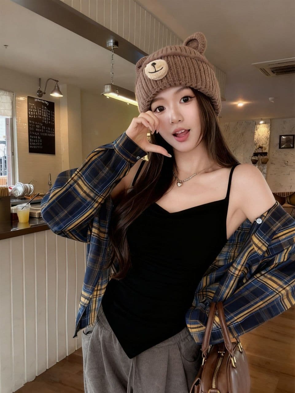 여름 새로운 순수한 욕망 바람 주름 디자인 캐미솔 몸매 가꾸기 슬림해 보이는 여성 고정 벨트 가슴 패드 의류 상세 이미지 14
