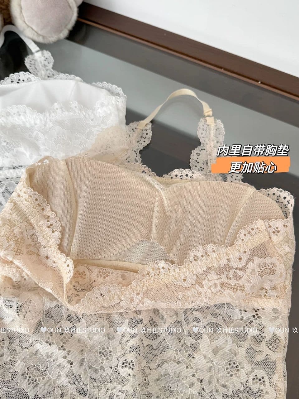 여름 주름 가슴 종류 행침 목 레이스업 레이스 조끼 섹시함 백리스 몸매 가꾸기 다용도 슬림해 보이는 슬립 여성 상세 이미지 19