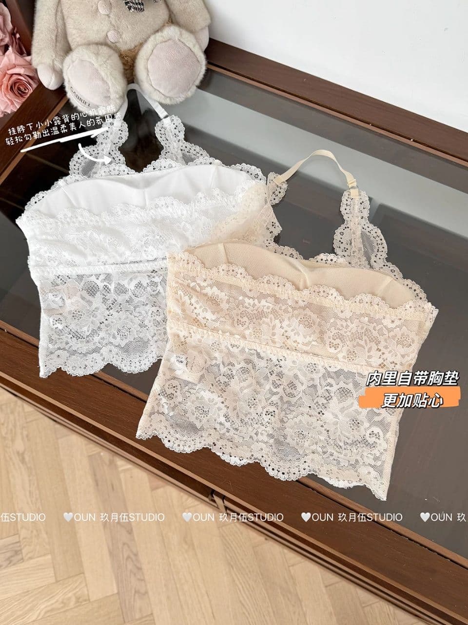 여름 주름 가슴 종류 행침 목 레이스업 레이스 조끼 섹시함 백리스 몸매 가꾸기 다용도 슬림해 보이는 슬립 여성 상세 이미지 22