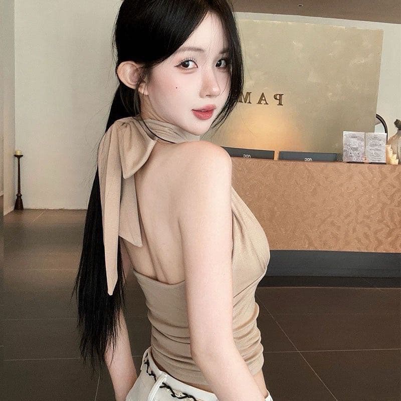 반하이넥 행침 목 캐미솔 가을 겨울 순수한 욕망 섹시함 튜브탑 허리 수축 켜기 벨트 가슴 패드 기본 셔츠 인사이드 가져 가라. 상세 이미지 21
