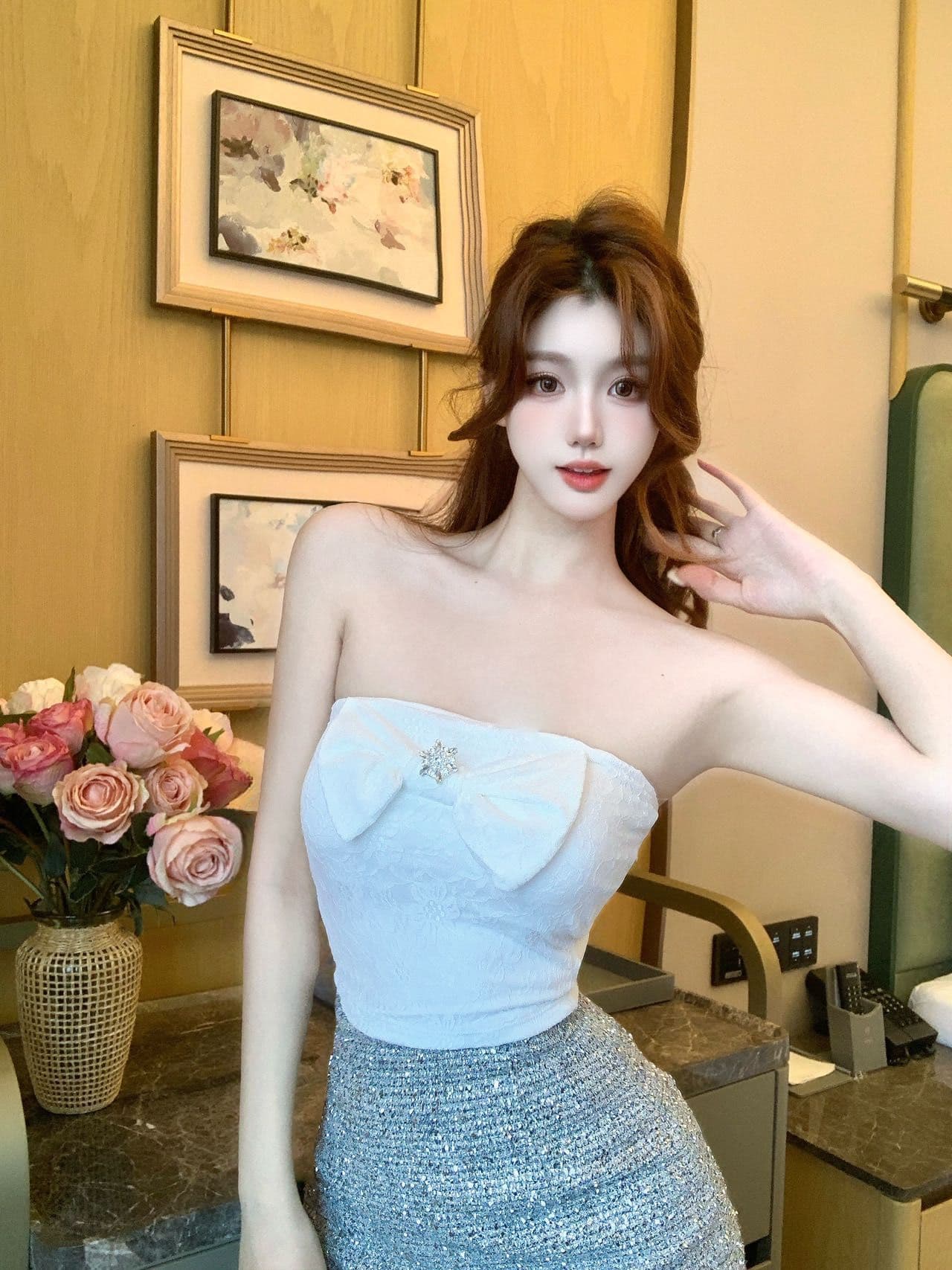 레이스 조각 한 단어 와이 아름다움 뒤로 3 차원 나비 매듭 맨위 여성 뒤로 심장 안에 가져 가라. 상세 이미지 32