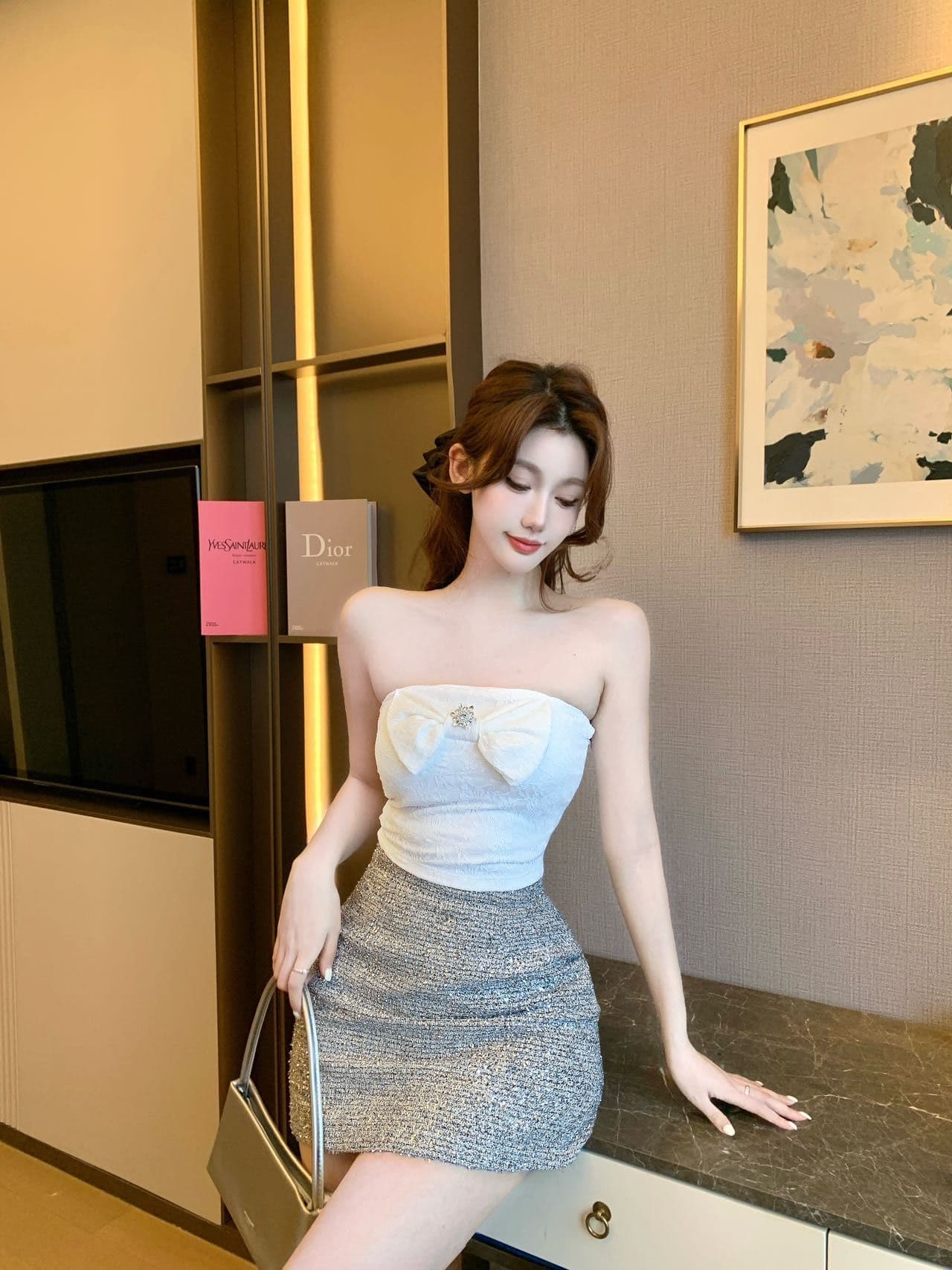 레이스 조각 한 단어 와이 아름다움 뒤로 3 차원 나비 매듭 맨위 여성 뒤로 심장 안에 가져 가라. 상세 이미지 33